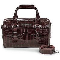 dr martens bandolera top handle bag oxblood high shine croc emboss para mujer