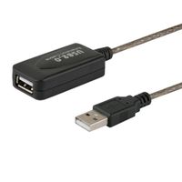 cable usb savio cl-76 5m usb 20 macho a hembra negro 480 mbits