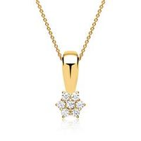 preciosa cadena de oro 8 quilates con estrella de circonita