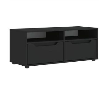 Mueble tv - mesa de tv negro 100x40x38 cm madera de ingeniería