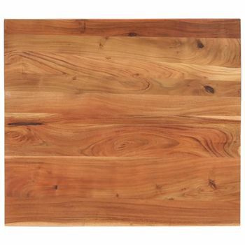 Tablero De Mesa Rectangular Madera Maciza Acacia 90x80x3,8 Cm Vidaxl