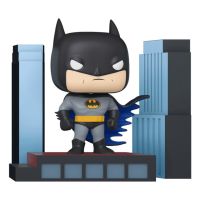 figura coleccionable funko pop deluxe batman on rooftop 127 mm