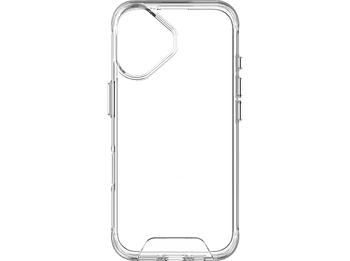 Funda móvil - ISY ISC 1115, Compatible con iPhone 16, Resistente a Golpes, Anillo Magnético Integrado, Transparente