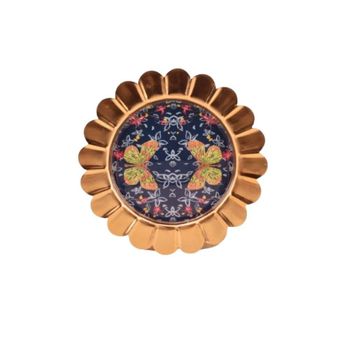Bandeja decorativa de acero lacado d22cm