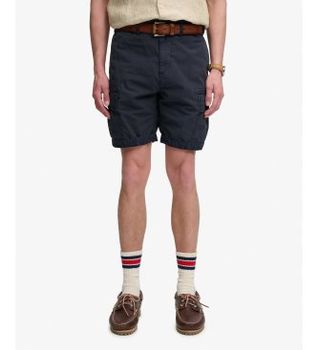 Superdry para hombre. M7110485A Bermudas Ripstop Light Cargo marino (38), Casual, Algodón