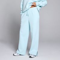 pantalones de chandal de pernera recta basics para mujer de mp - azul bebe - xl