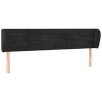 cabecerorcabecero camarpanel de cabecera de terciopelo negro 183x23x7888 cm