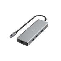 hub hama 9 puertos 5 gbps connect2media hdmi rj-45 aluminio antracita