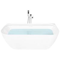 banera adosada a la pared de acrilico bordes redondeados con sistema de rebosadero 1700 x 800 mm blanco tauca