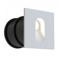 aplique exterior led empotrable via urbana 3w