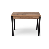 mesa de cocina extensible claudia realizada artesanalmente con melamina olmo persefone gsmesas 100164x55x75cm