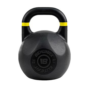 BEHUMAX - Pesa Rusa Kettlebell Competition Iron de hierro fundido con agarre antideslizante para Cross Training y fuerza