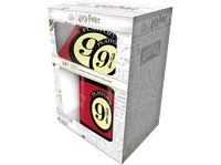 pack merchandising - pyramid international harry potter caja regalo platform 9 34 taza  llavero posavasos