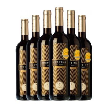 Bodega De Moya Vino Tinto Justina Utiel-requena Roble 75 Cl 14.5% Vol. (pack De 6 Unidades)