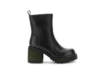 botines de piel black 38