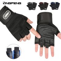 guantes de entrenamiento para hombres y mujeres guantes de medio dedo con munequera para deporte levantamiento de pesas entrenamiento bicicleta motociclista gimnasio