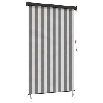 Estor Enrollable Antracita Y Blanco 120 X 250 Cm Vidaxl