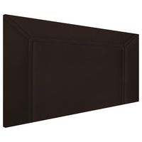 cabecero tapizado milan  cabezal acolchado  tapizado en polipiel de alta gama  color chocolate  medida 110x55x3cm cama 105 cm