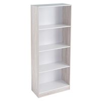 libreria de 3 estantes blanca de 60x147cm