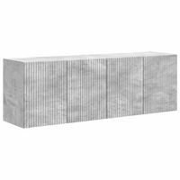 mueble de tv montado en la pared 2 uds  mueble de salon  gabinete de tv gris concreto