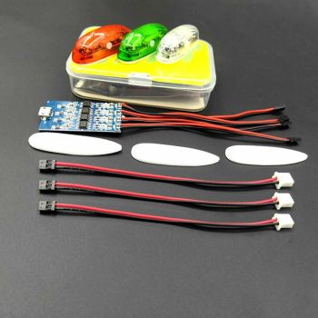 URUAV SL03 Luz LED inalámbrica para vuelo nocturno con batería LiPo integrada de 85mAh para aviones RC FPV Drone Racer