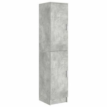 Aparador Alto Gris Concreto 35 X 39 X 168 Cm Vidaxl