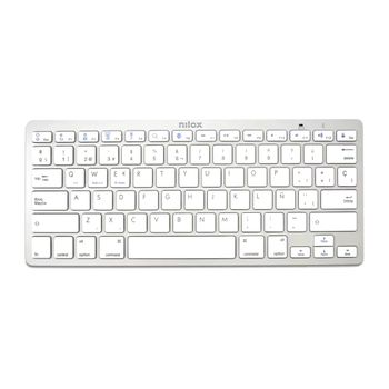 Teclado Bluetooth Universal Nilox NXKB01S - Plata
