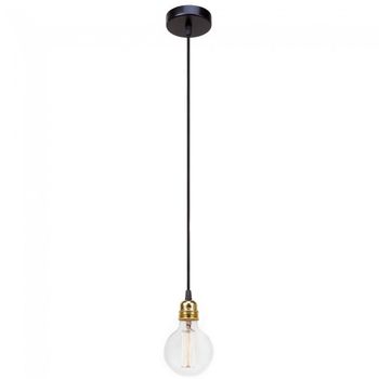Lámpara de techo bulb negro