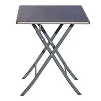 mesa de ratan plegable 615 x 615 x 73 cm