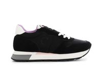 zapatillas de mujer en ante y tejido black 37