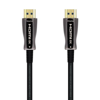 Aisens Cable HDMI v2.1 AOC Ultra Alta Velocidad con Ethernet 8K Macho/Macho 50m Negro