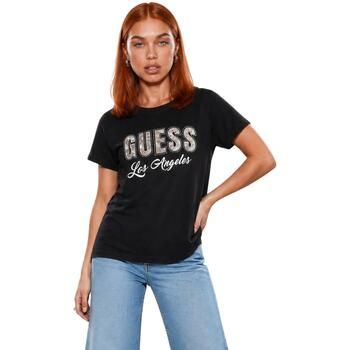 Guess Camiseta SS CN SNAKE SCRIPT R W6YI30 K4349 para mujer