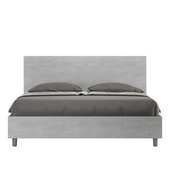 Cama Matrimonial Sin Somier 160x190 Cemento New Egos