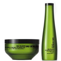 shu uemura art of hair silk bloom shampoo 300ml and treatment 200ml