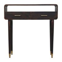 mesa consola de madera maciza muebles artesanales valenza chestnut