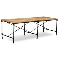 mesa de comedor de madera maciza de mango 240 cm