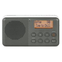 radio portatil sangean dpr-64 dab fm lcd gris blanco