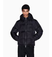 ax armani exchange para hombre xm000348af12286uc001 chaqueta padded negro l casual poliamida
