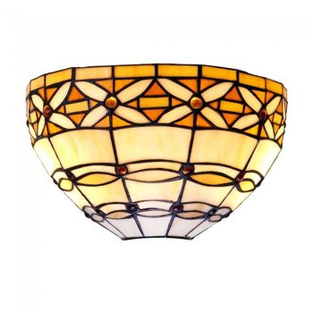 Aplique de pared cristal tiffany marfil