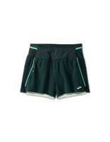 pantalones de running brooks high point 3 2-in-1 20 mujer verde