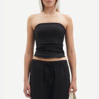 samsoe samsoe saelynn linen bandeau top - l