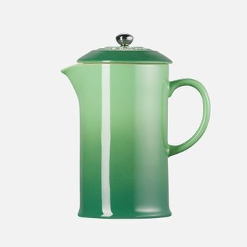 Le Creuset Stoneware Cafetiere with Metal Press - 1L - Bamboo Green