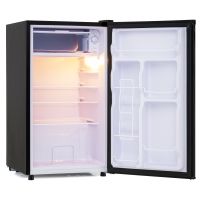 costway frigorifico compacto de una sola puerta gran capacidad 98 l funcionamiento silencioso para viviendas pequenas 445 x 45 x 775 cm negro