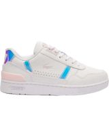 de lacoste zapatillas lacoste t-clip 124 blancas con detalles multicolor blanco