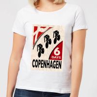 mark fairhurst six days copenhagen womens t-shirt - white - l - white