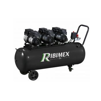 Ribimex Compresor De 3 Cv Con Depósito De 100 L, Silencioso - Prcomp3/100silr