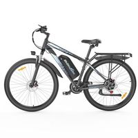bicicleta de montana electrica zazawork c29 pro de 29 con frenos de disco hidraulicos gris