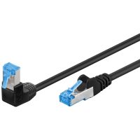 cable de red goobay 51557 1 m cat6a sftp rj-45 negroazul