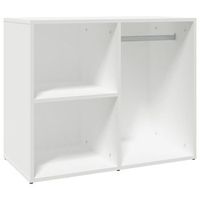 mueble vestidor madera contrachapada blanco 80x40x65 cm vidaxl