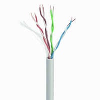 gembird cable red utp cat5e cca premium solido 100 m